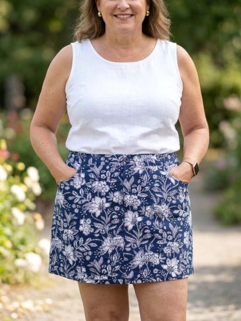 ST. JOHN'S BAY Floral Skort. Plus Size 24W